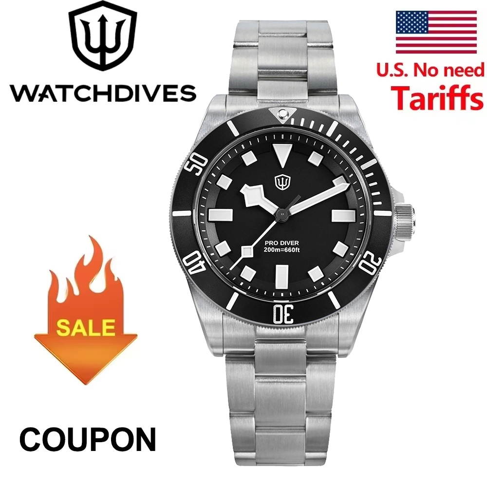 Rolex Watch Submariner - Watchdives WD1969 Pro montre VH31 balayage