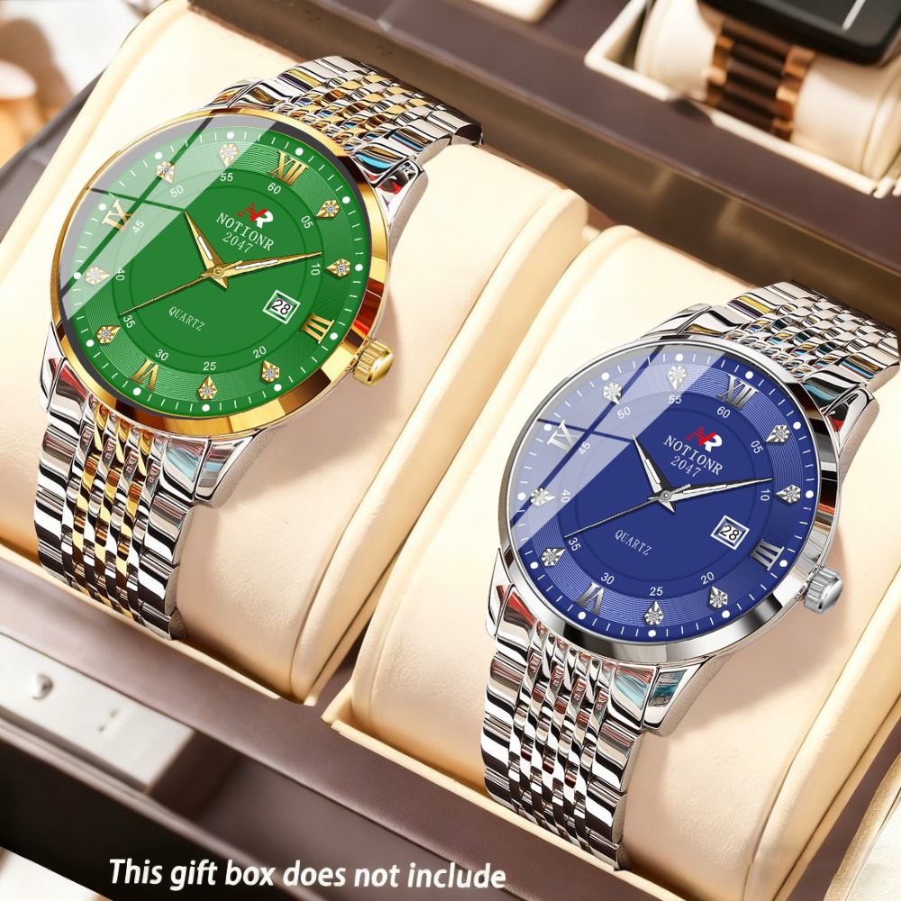 Luxury Watch With Bracelet - 2 montres à quartz classiques pour