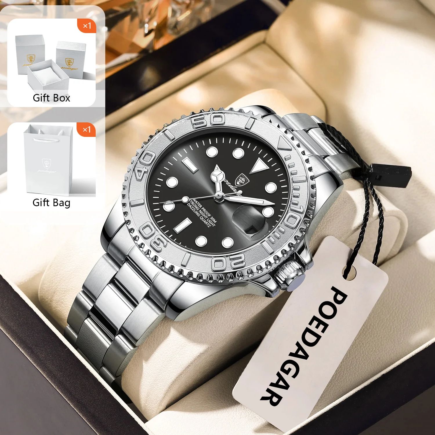 Luxury Watch With Bracelet - POEDAGAR montre de Sport à la
