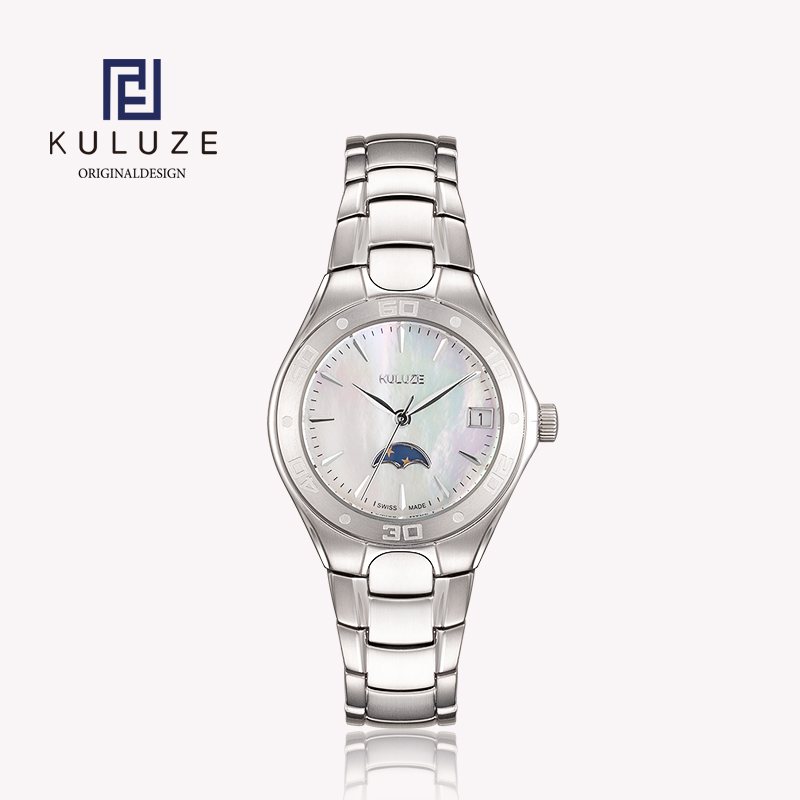 Luxury Watch Exhibition - KULUreflective-Montre en titane pour femme, Swiss