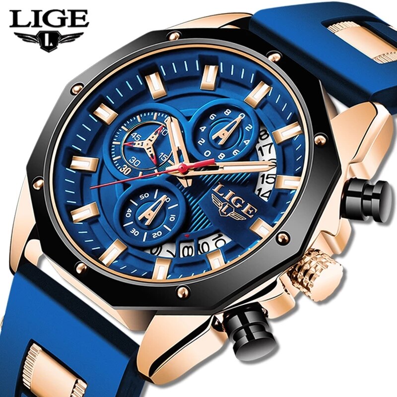 LIGE-Montre de sport en silico - Luxury Watch Exhibition avis et prix
