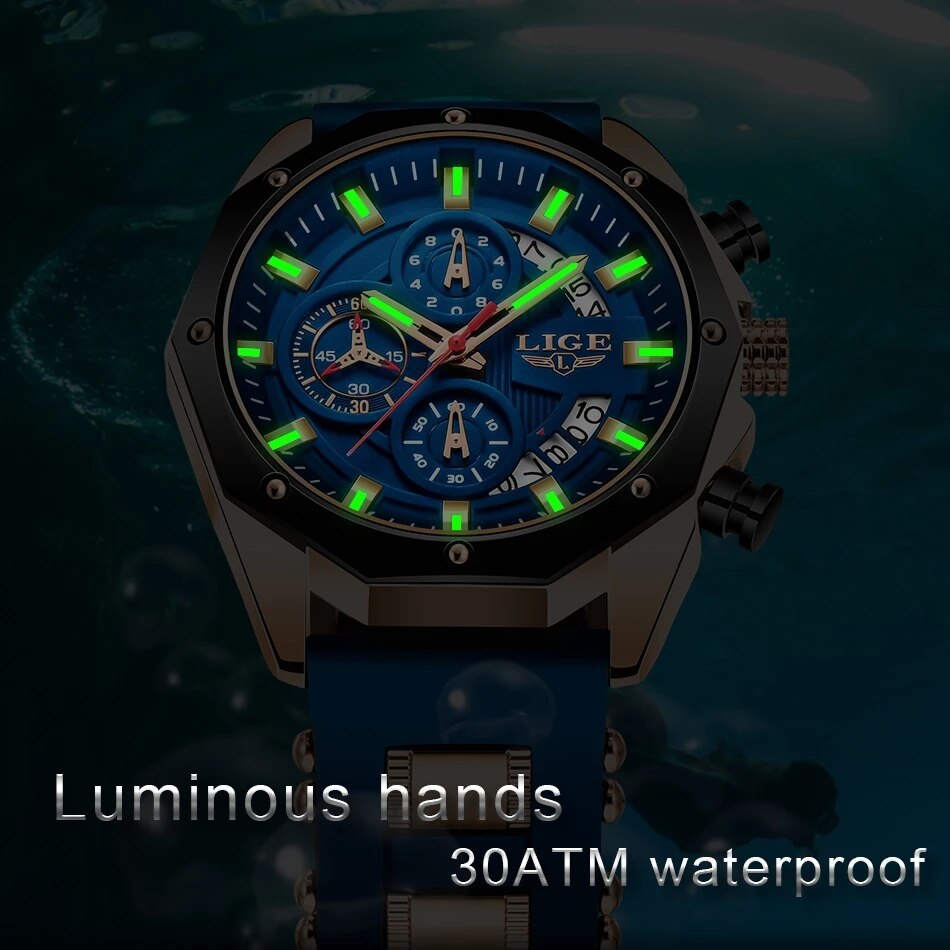 LIGE-Montre de sport en silico - Luxury Watch Exhibition avis et prix