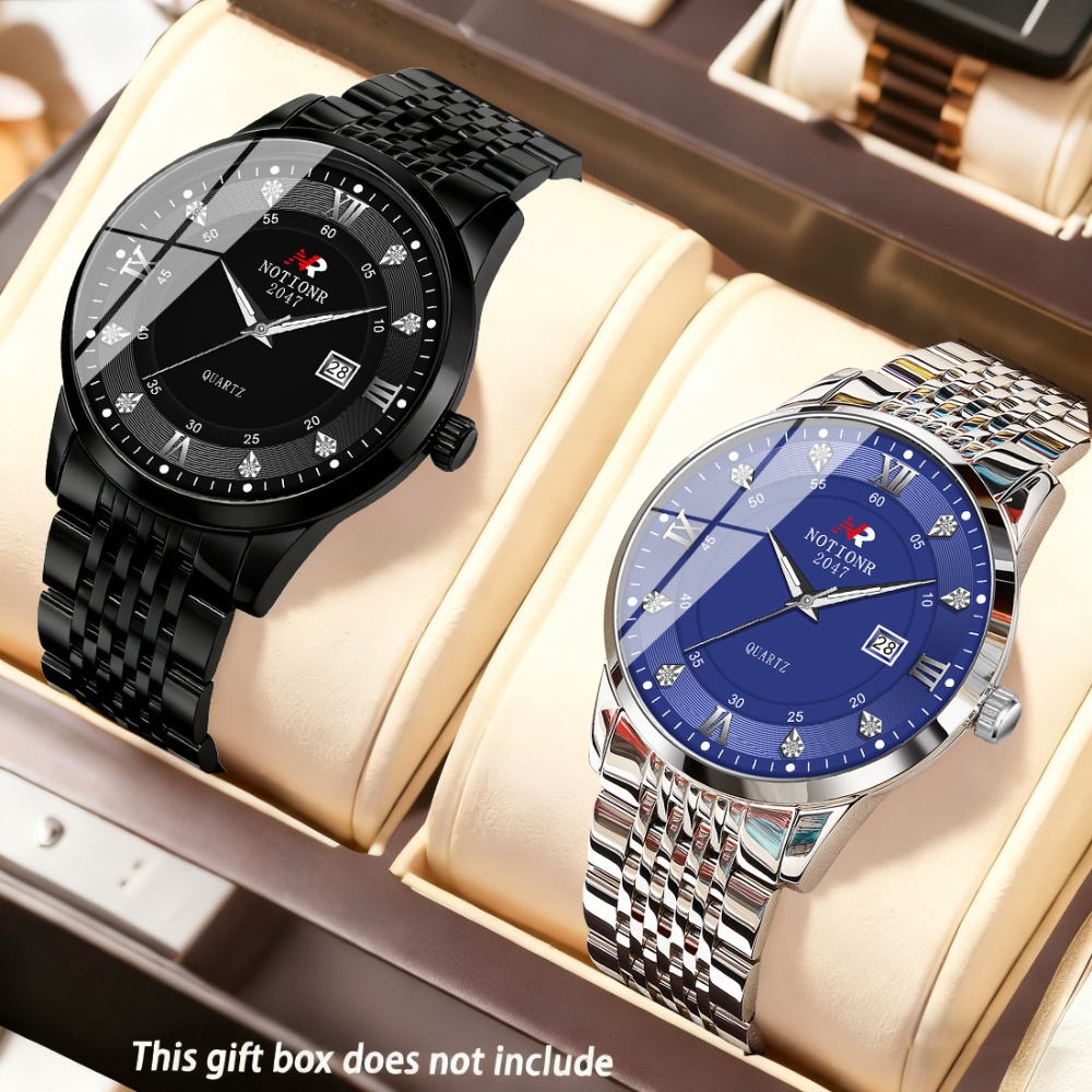 2 montres à quartz classiques  - Luxury Watch With Bracelet avis et prix
