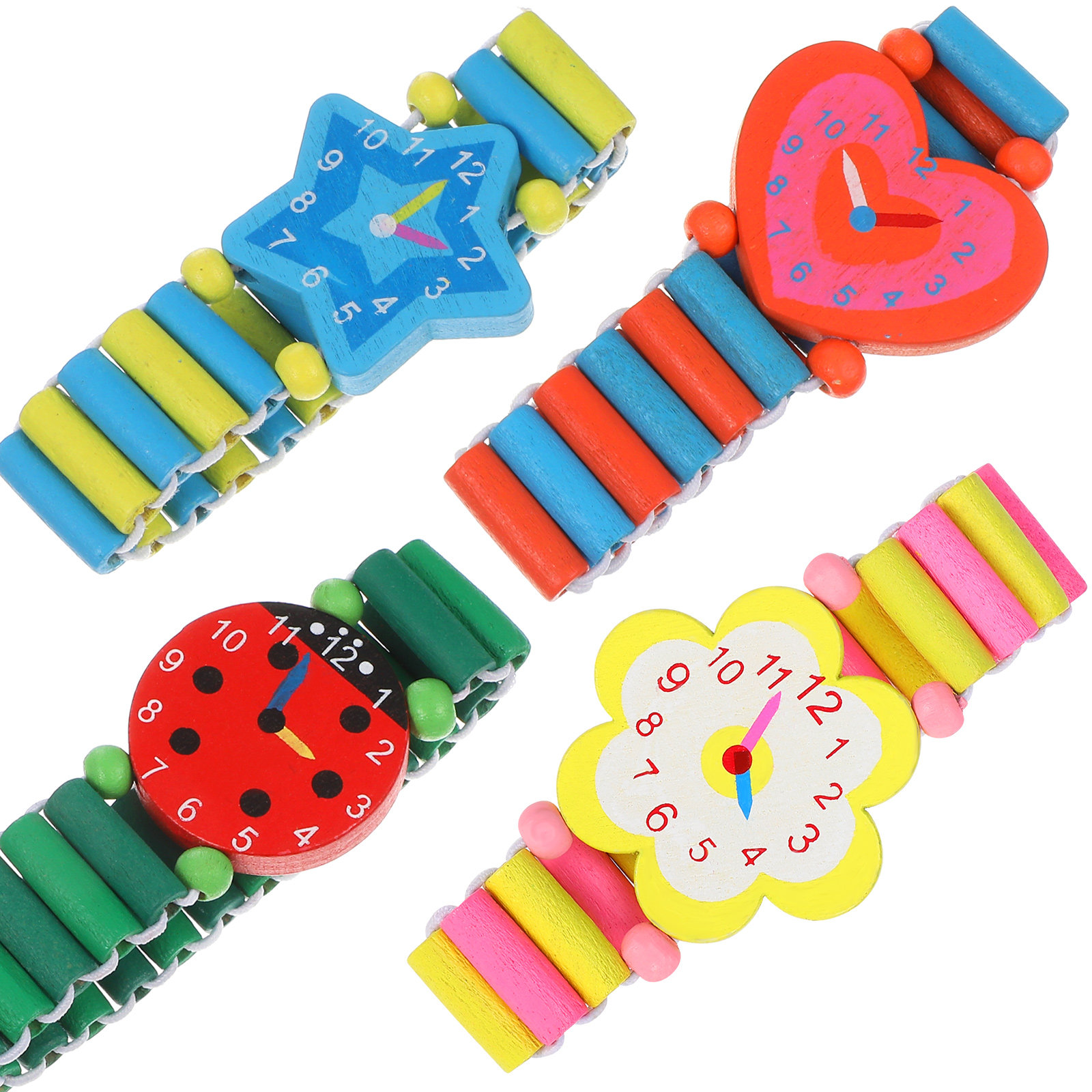 4 montres en bois à motifs de  - Luxury Watch Kids avis et prix