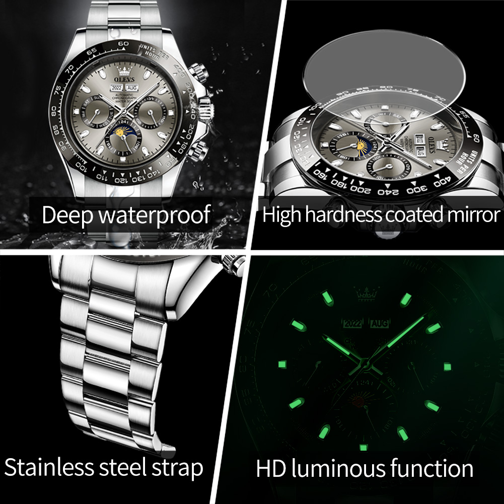 OLEVS 6654 montre de luxe pour - Rolex Watch Submariner avis et prix