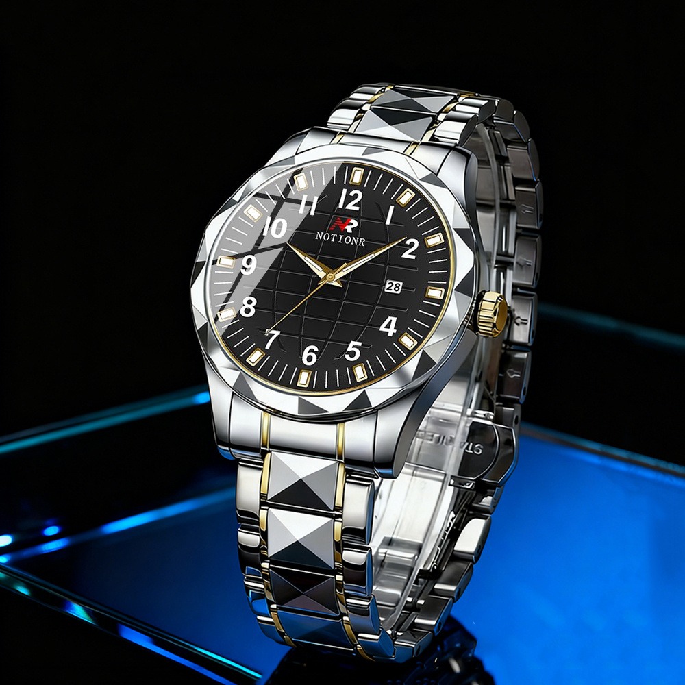 Montre à quartz en acier inoxy - Luxury Watch With Bracelet avis et prix